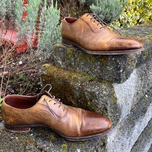 CROCKETT & JONES Cognac Leather Men Shoes Sz 10
